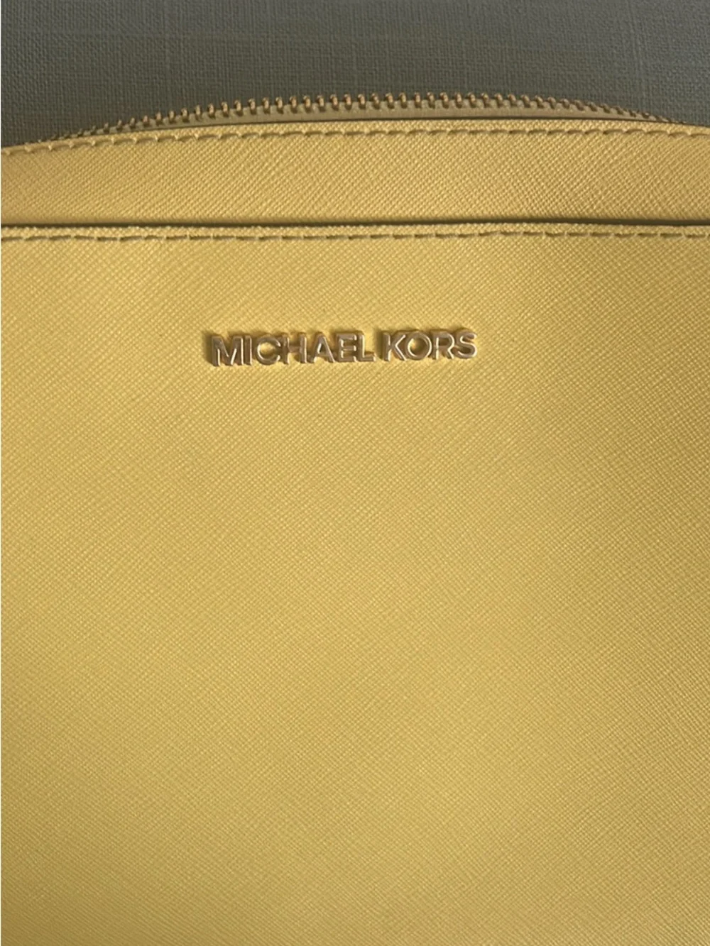 Michael Kors Lemon Yellow Saffiano Crossbody Bag